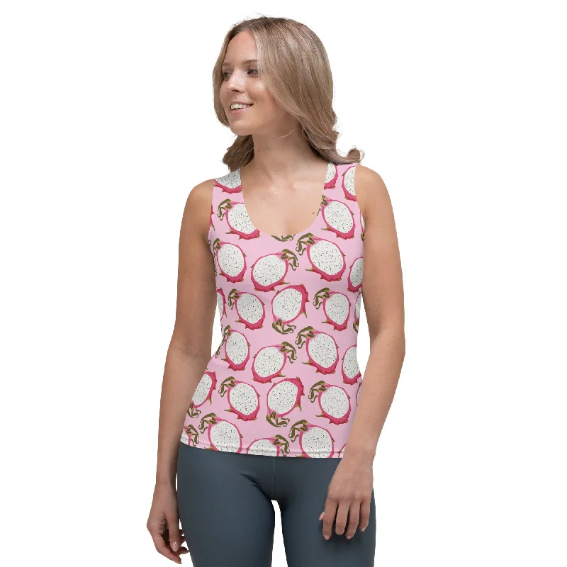 Dragon Fruit Pattern Tank Top