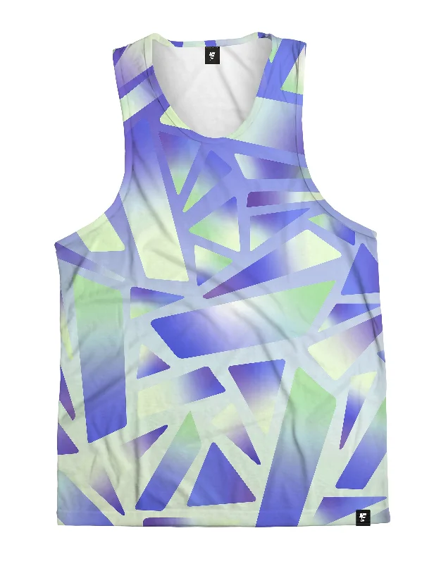 Electric Stained Glass (Indigo Ice) Unisex Tank Top