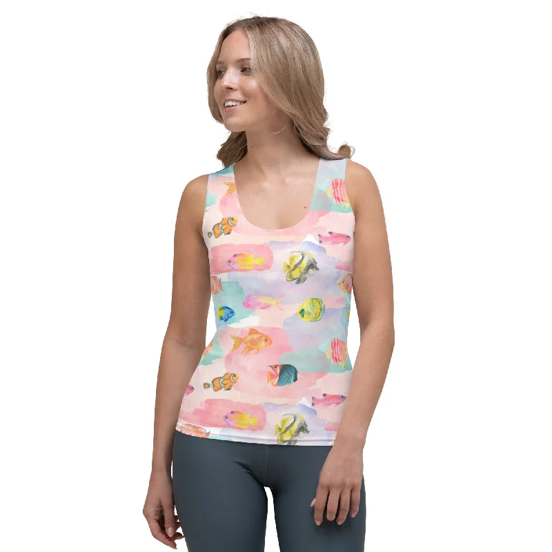 Watercolor Fish Tank Top