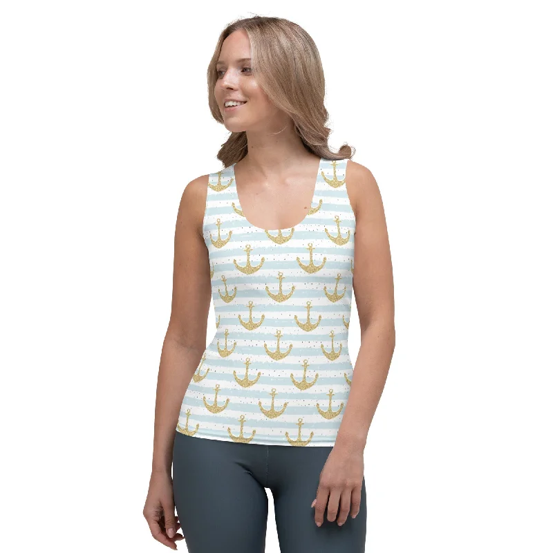 Glittery Anchor Tank Top