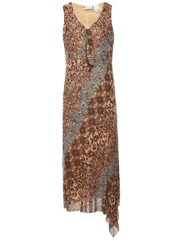 Animal Print Dress - M