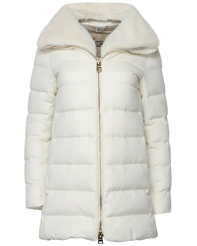 Bianco Quilted Hi Lo Aline Jacket