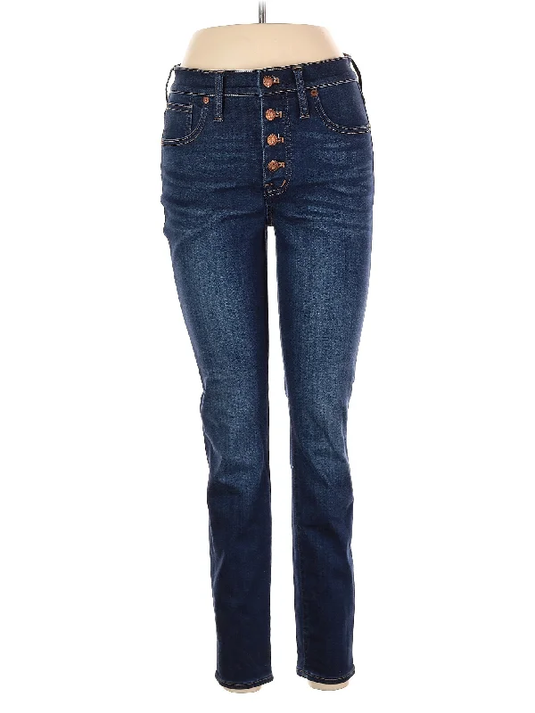 High-Rise Straight-leg Jeans in Dark Wash