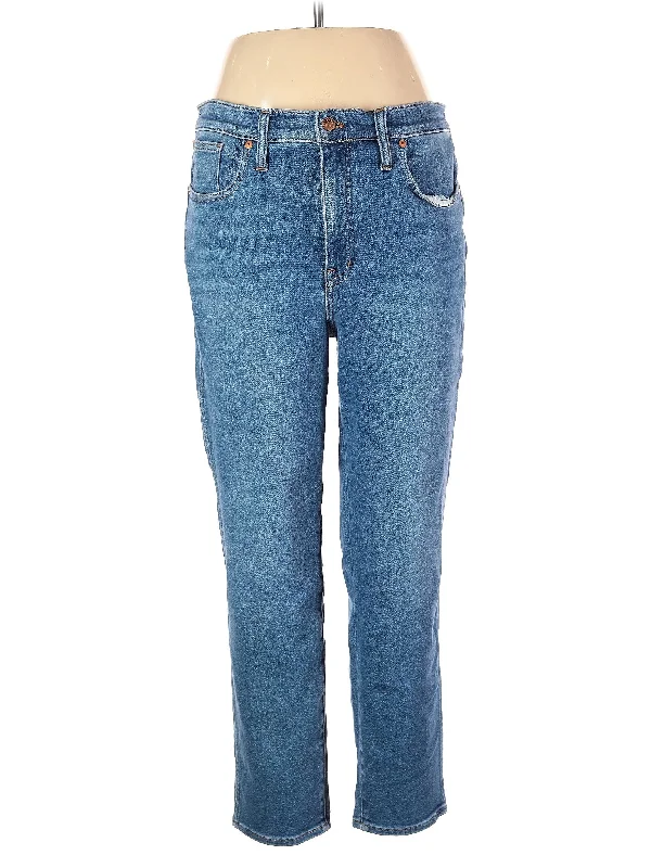 High-Rise Straight-leg Jeans in Medium Wash