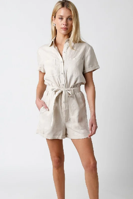 Jules Linen Romper FINAL SALE