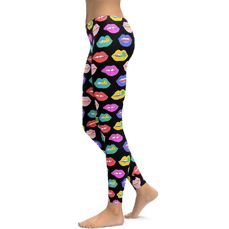 Colorful Lips Leggings