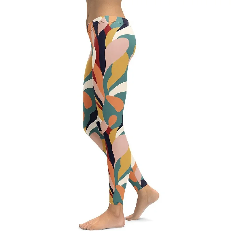 Floral Abstract Leggings