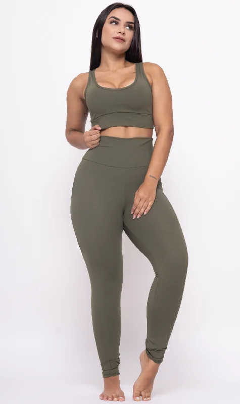 Legging Detox Basic Army Green