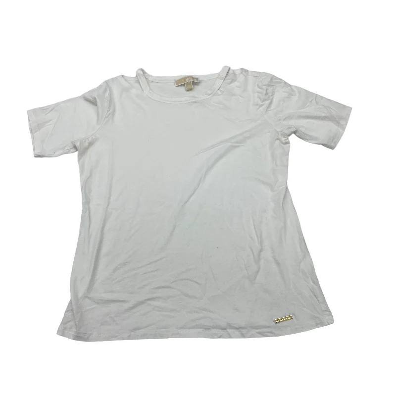 WHITE TOP SS by MICHAEL BY MICHAEL KORS Size:L