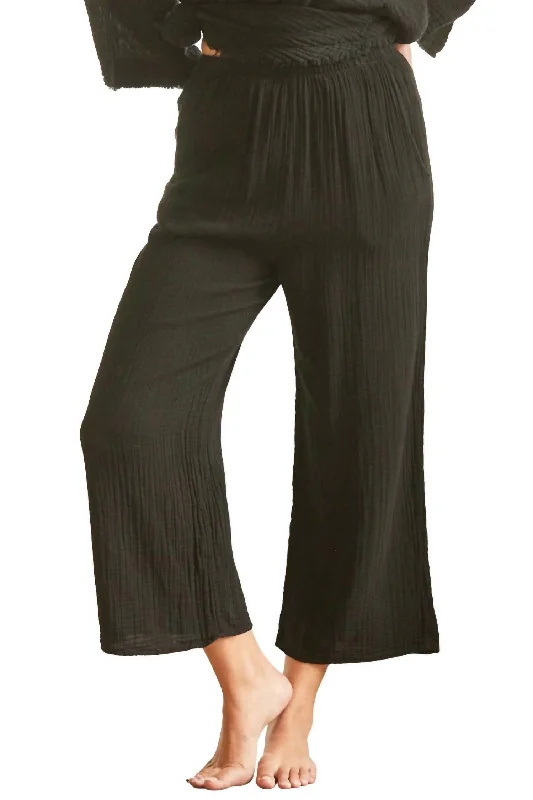 Pines Wide Leg Pant In Black